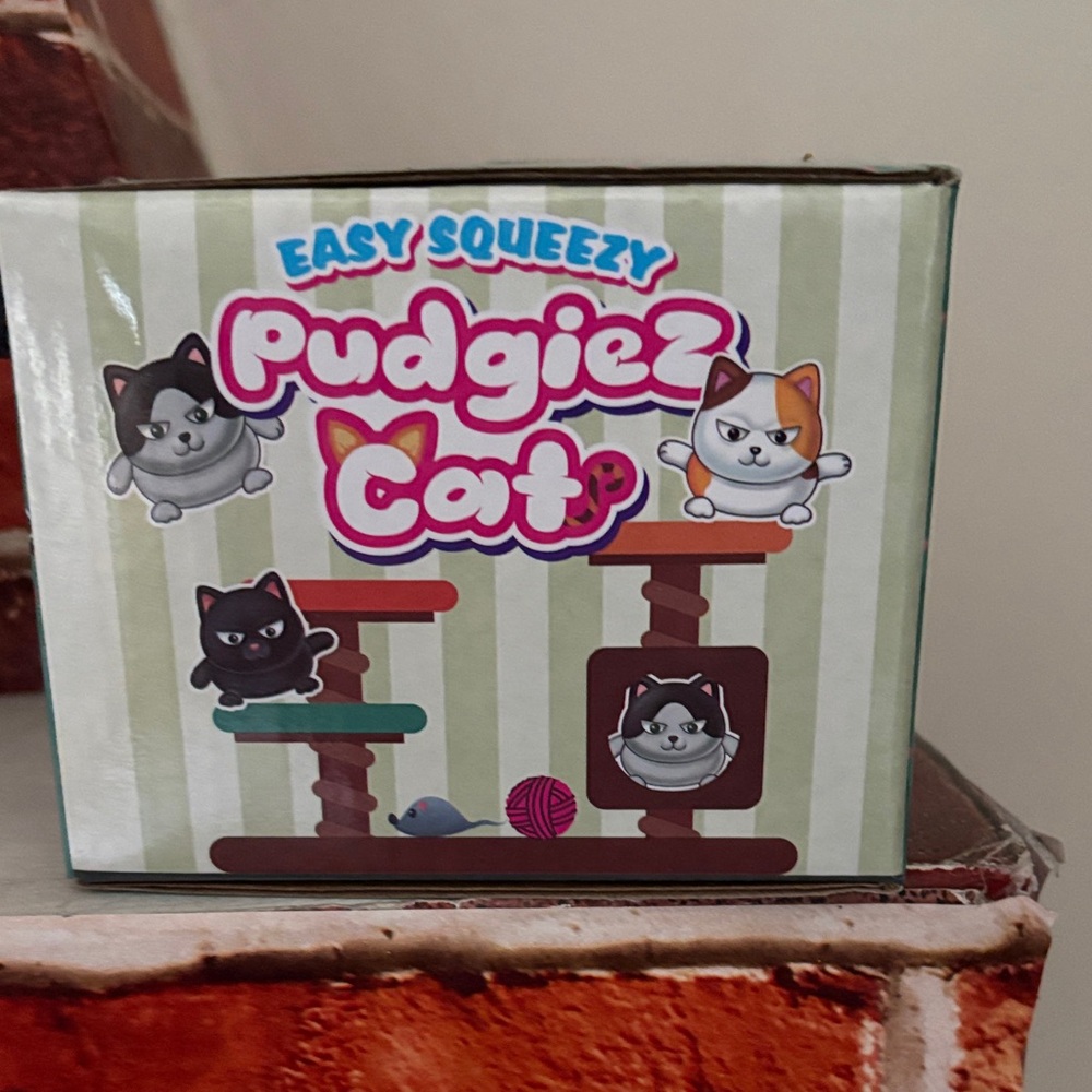 Pudgiez Cat Plush Squeeze Toy — Black - Picture 10 of 14